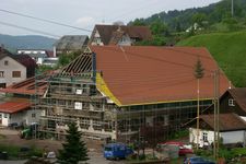 Roof renovation of a farmhouse