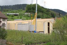 Salle de séchage du foin dans la construction NUR-HOLZ