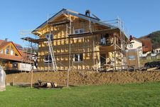 New construction of a timber frame house