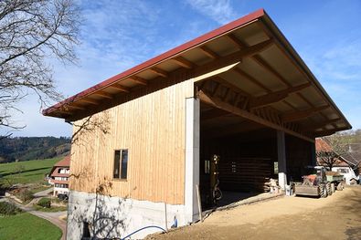 Landwirtschaftliche Maschinenhalle