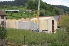 Salle de séchage du foin dans la construction NUR-HOLZ