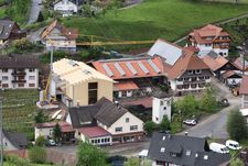 Salle de séchage du foin dans la construction NUR-HOLZ