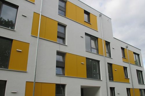 Facade cladding with Trespa