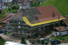 Roof renovation of a farmhouse