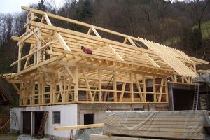 Reconstruction du bâtiment de la ferme